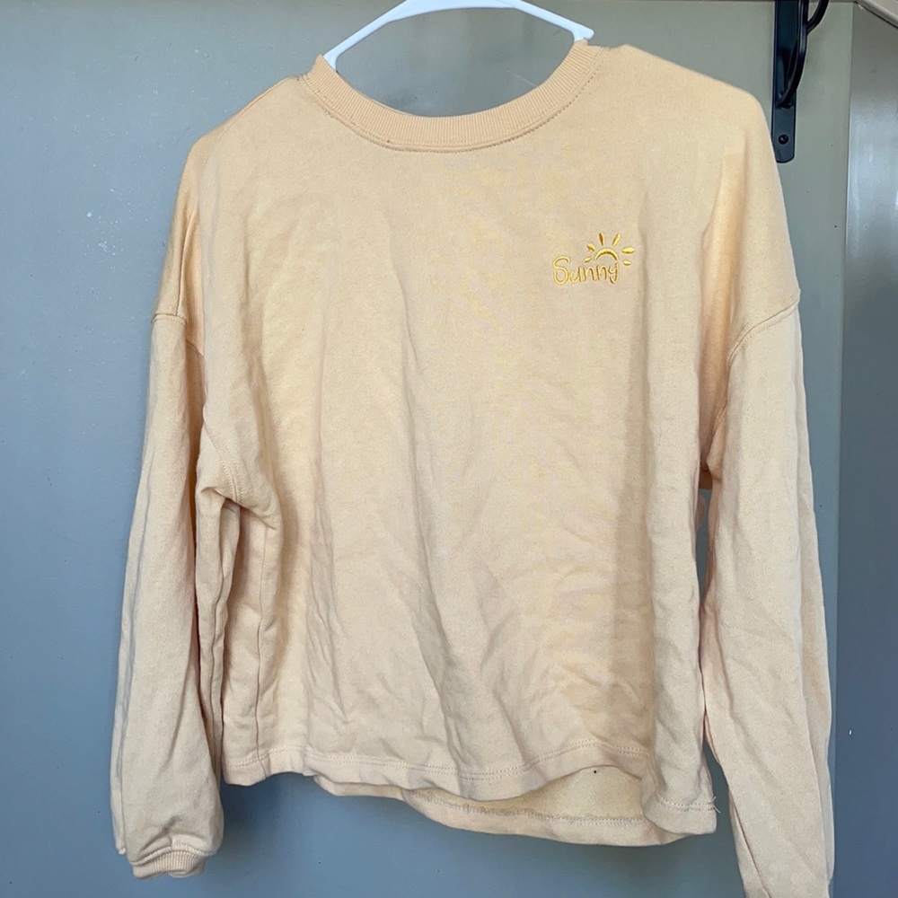 Yellow crop top